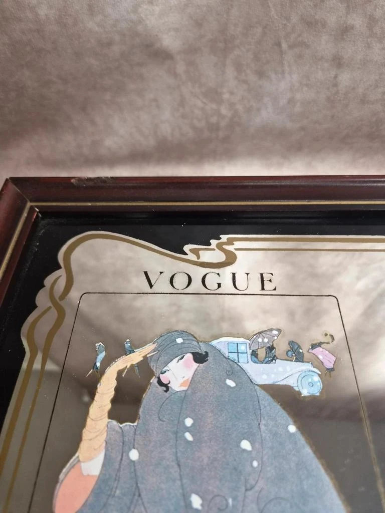 Espelho vintage Vogue estilo Art déco – decoração feminina elegante – photo 2